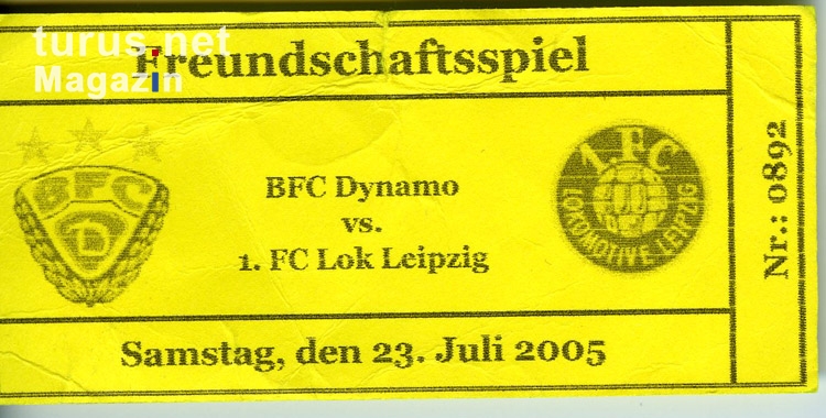 Freundschaftsspiel BFC Dynamo vs. 1. FC Lok Leipzig