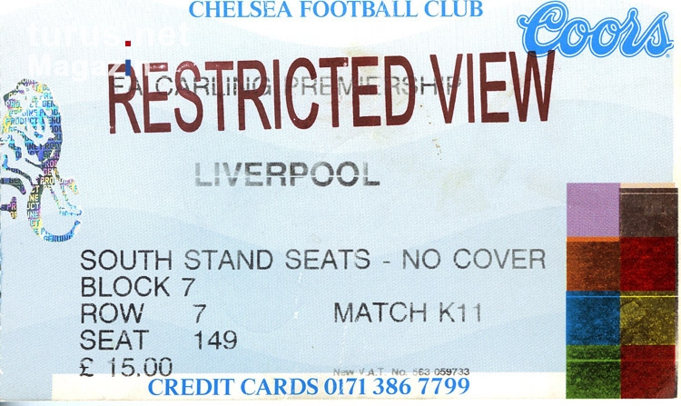 Chelsea FC vs. Liverpool FC, Januar 1996