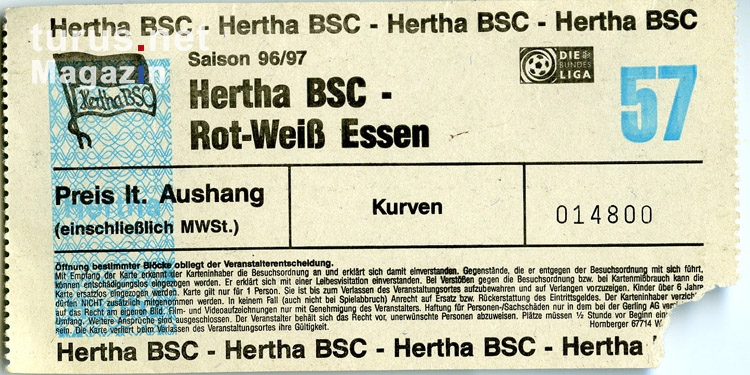 Hertha BSC vs. Rot-Weiss Essen, 1996/97