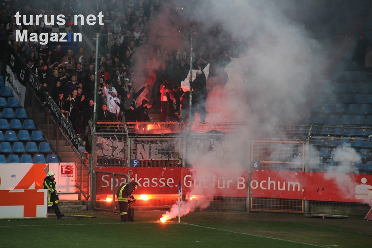 Wattenscheid Fans zünden Pyrotechnik in Bochum