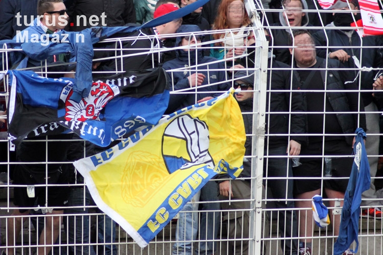 Erfurter Fans lassen in Jena Dampf ab