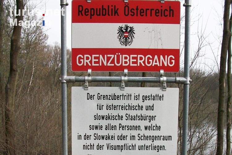 Willkommen in Österreich (Grenzübergang zur Slowakei)