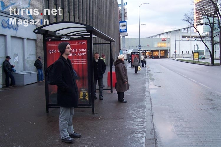 Bushaltestelle in Tallinn