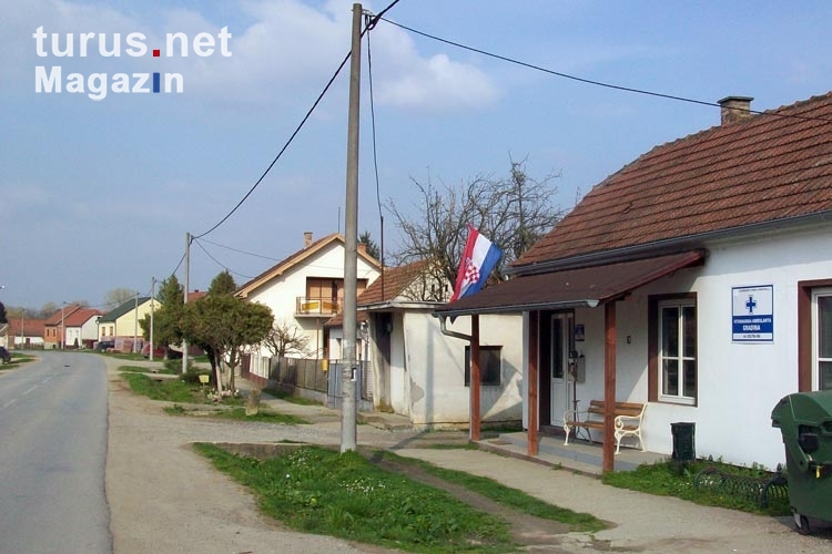 kleine Ortschaft im Norden Kroatiens