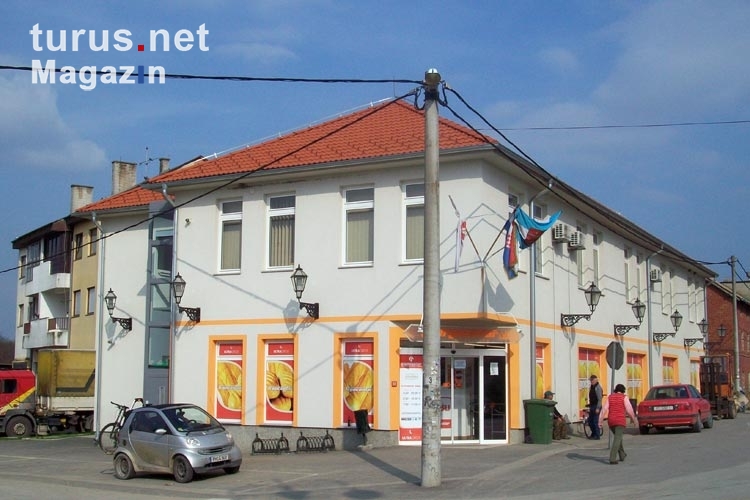 Geschäft in einer kroatischen Ortschaft im Norden des Landes
