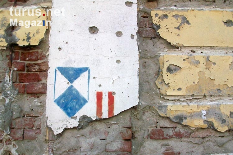 Kriegsspuren in der kroatischen Stadt Vukovar im Nordosten des Landes