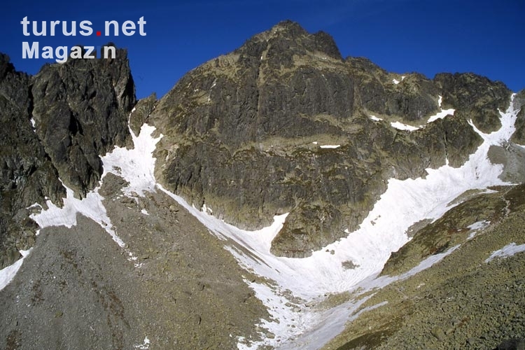 Massive Bergwand in der Hohen Tatra