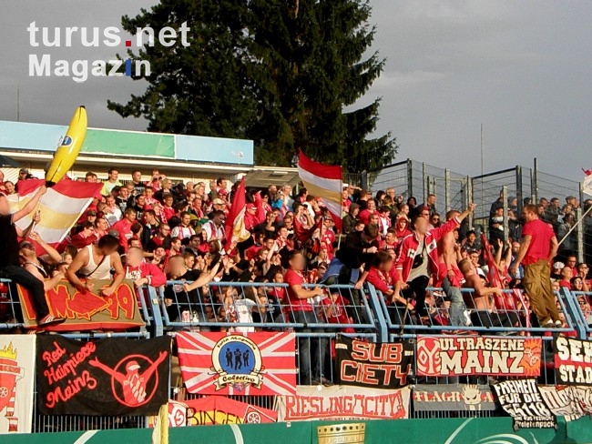 1. FSV Mainz 05 beim Pokalspiel in Chemnitz