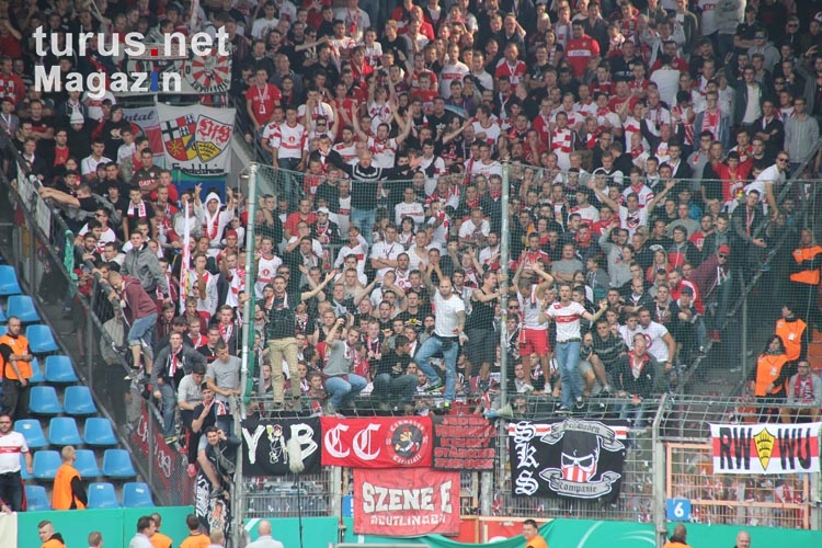 Wütende Stuttgarter Fans in Bochum