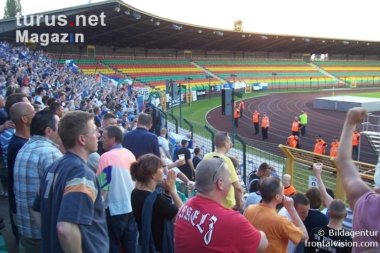 Fans und Ultras des 1. FC Magdeburg bei Hertha BSC II