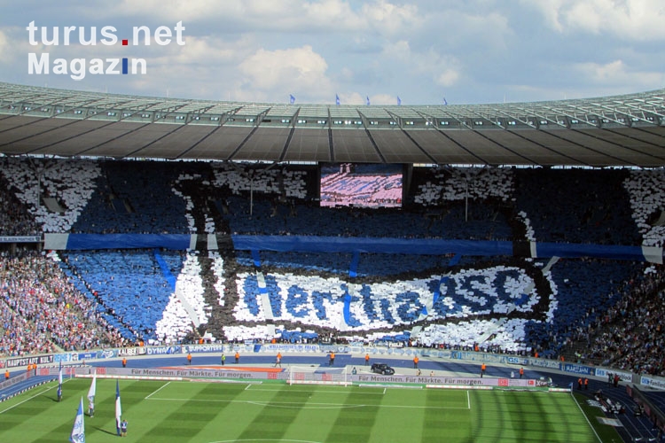 Hertha BSC, Ostkurve beim Spiel gegen Werder Bremen