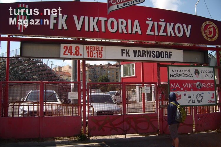 Stadion von FK Viktoria Zizkov