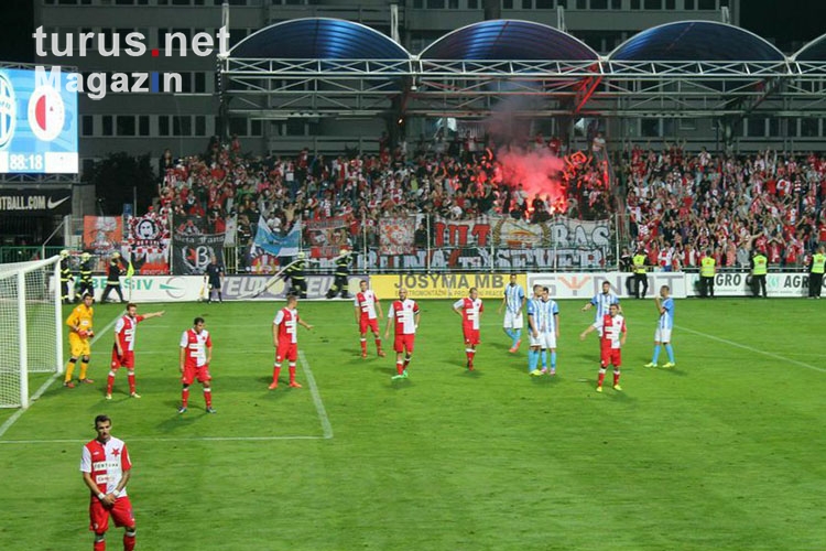 SK Slavia Praha beim FK Mladá Boleslav