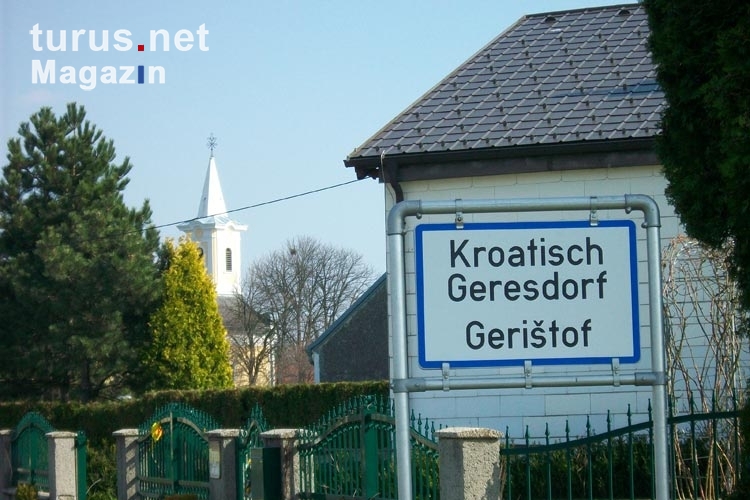 Kroatisch Geresdorf / Geristof im Burgenland im Bezirk Oberpullendorf in Österreich