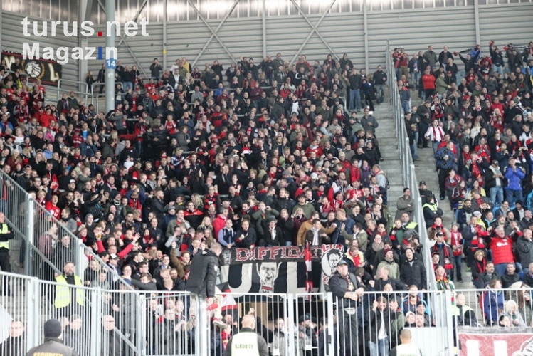 Fans / Ultras von Bayer 04 Leverkusen in Magdeburg
