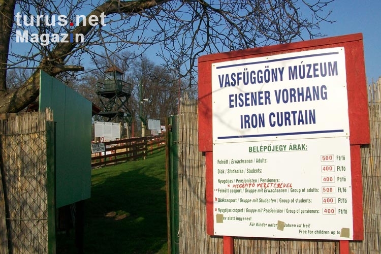Vasfüggöny Muzeum in Ungarn, privates Freilandmuseum Eiserner Vorhang mit Grenzanlagen