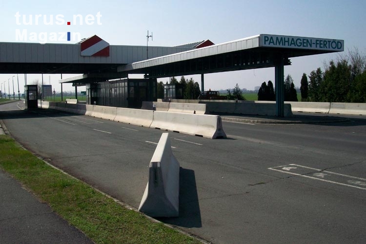 Grenzübergang Fertöd - Pamhagen, Grenze zwischen Ungarn und Österreich