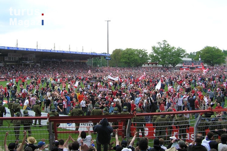 FC Energie Cottbus feiert Aufstieg, Mai 2006