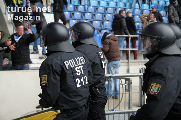 Polizeieinsatz nach dem Spiel gegen Zwickau