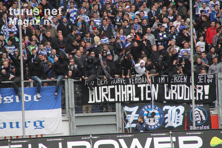 MSV Fans und Ultras gegen Rostock