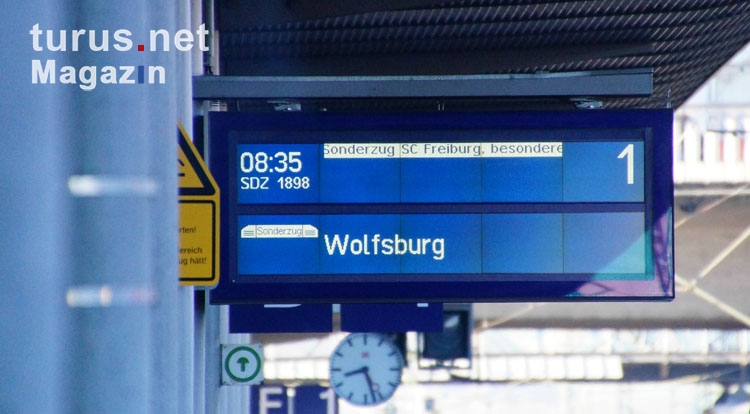 Freiburger Sonderzug nach Wolfsburg