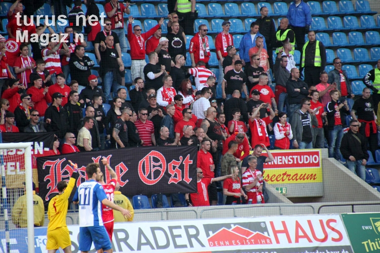 Hallescher FC beim 1. FC Magdeburg