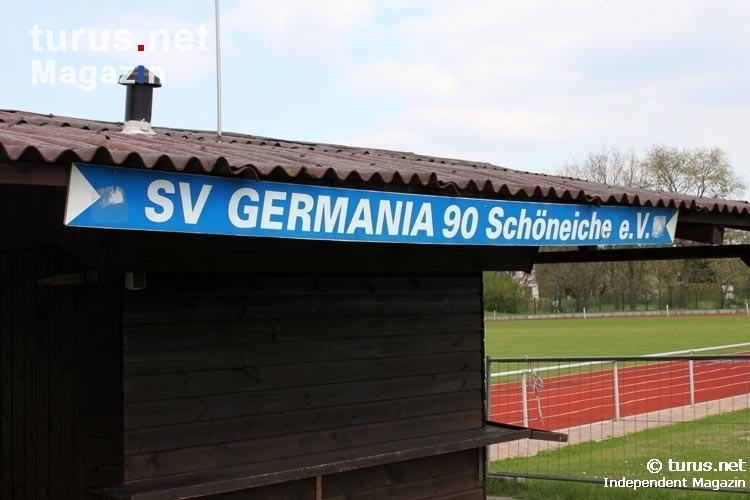 Jahn-Sportplatz des SV Germania Schöneiche (gegen den BFC Dynamo)