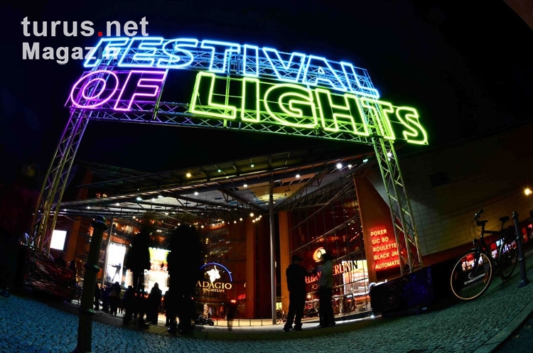 Festival of Lights in Berlin, 2011, Schriftzug