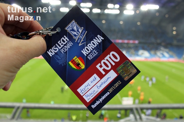 das Onlinemagazin turus.net vor Ort beim Spiel Lech Poznan - Korona Kielce (polnische Ekstraklasa)