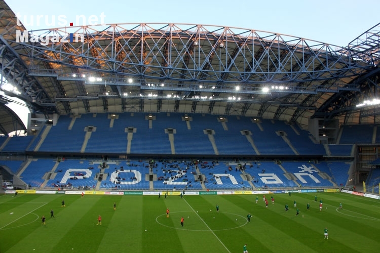 Stadion Miejski vor dem Heimspiel Warta Poznan - GKS Katowice (zweite polnische Liga)