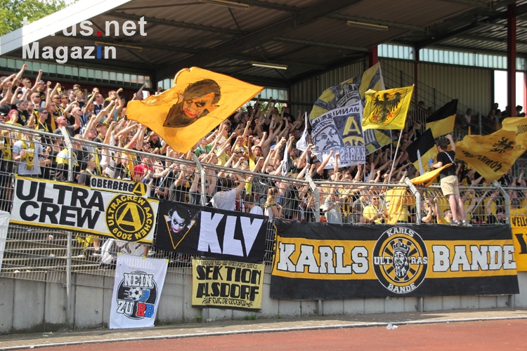 Support Alemannia Aachen Ultras Karlsbande in Oberhausen