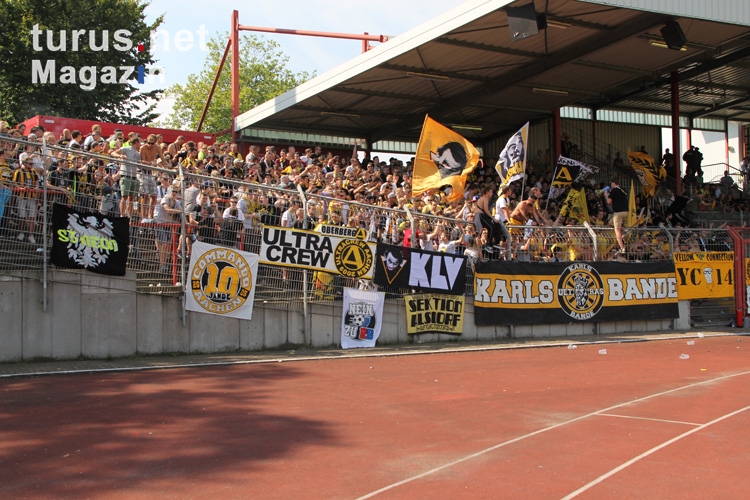 Unterstützung Aachener Fans in OB