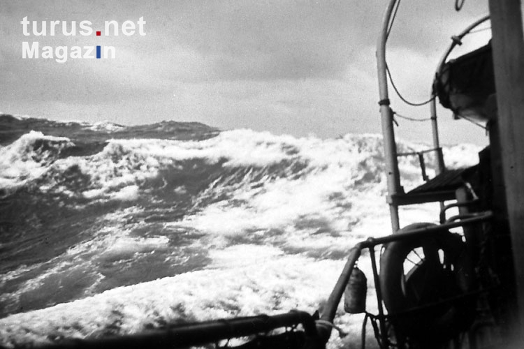 Hohe Wellen und Sturm auf der Ostsee, 50er Jahre
