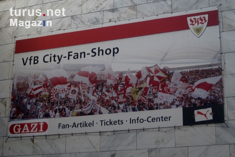 City-Fan-Shop des VfB Stuttgart in der Innenstadt
