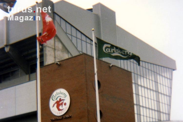 An der Anfield Road des FC Liverpool - April 1993