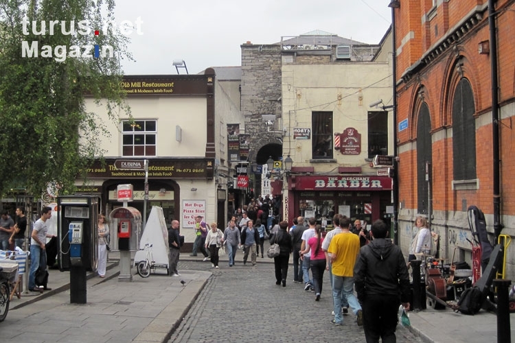 Welcome to Dublin! Innenstadt der bei Touristen überaus beliebten irischen Metropole.