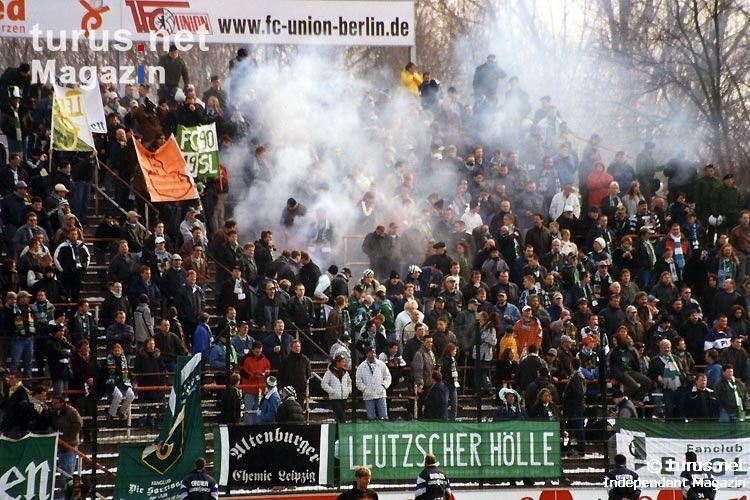 Fans / Ultras des FC Sachsen Leipzig zu Gast beim 1. FC Union Berlin