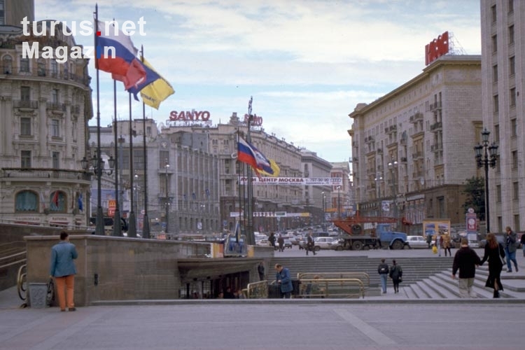 Aufschwung in der russischen Hauptstadt Moskau, Herbst 2000