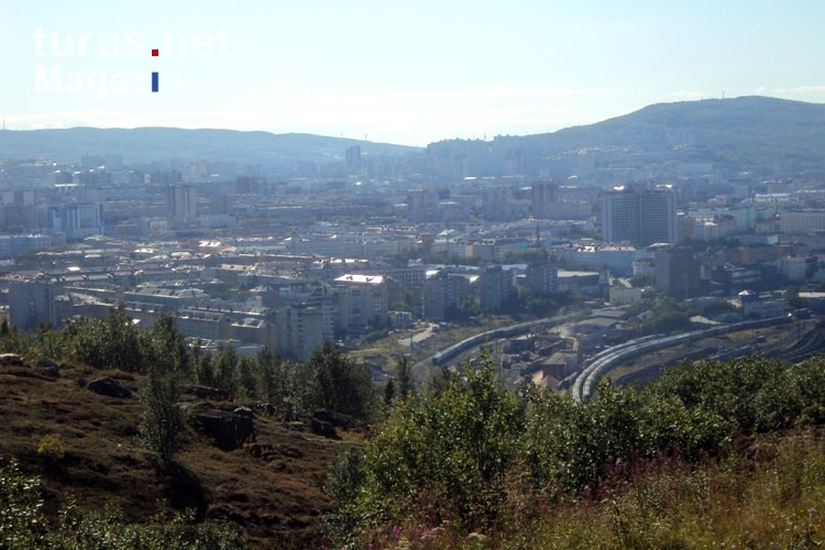 Blick auf die 1916 gegründete russische Stadt Murmansk, 320.000 Einwohner
