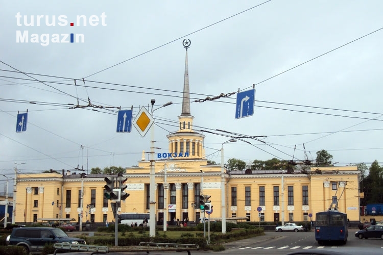 Bahnhof der russischen Stadt Petrosawodsk