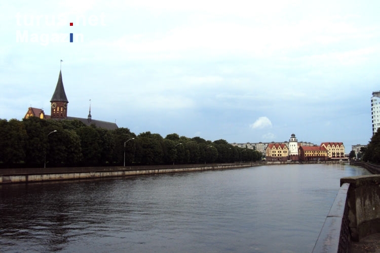 Kaliningrad (Königsberg) am Fluss Pregel (Pregolja) in Russland