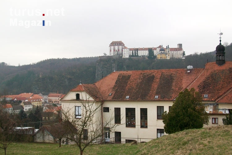 Schloss Vranov nad Dyji im Okres Znojmo in Mähren (Tschechien) an der Thaya