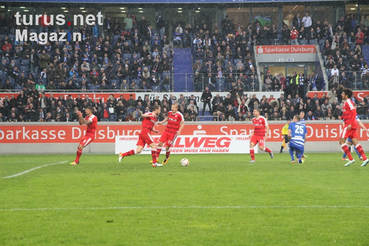 Spielszenen MSV Duisburg Fortuna Düsseldorf April 2016