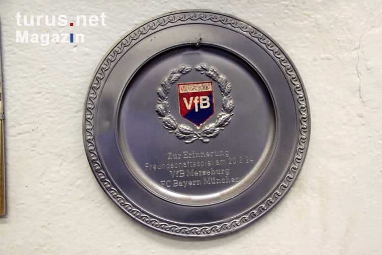 Im Vereinsraum des VfB IMO Merseburg 