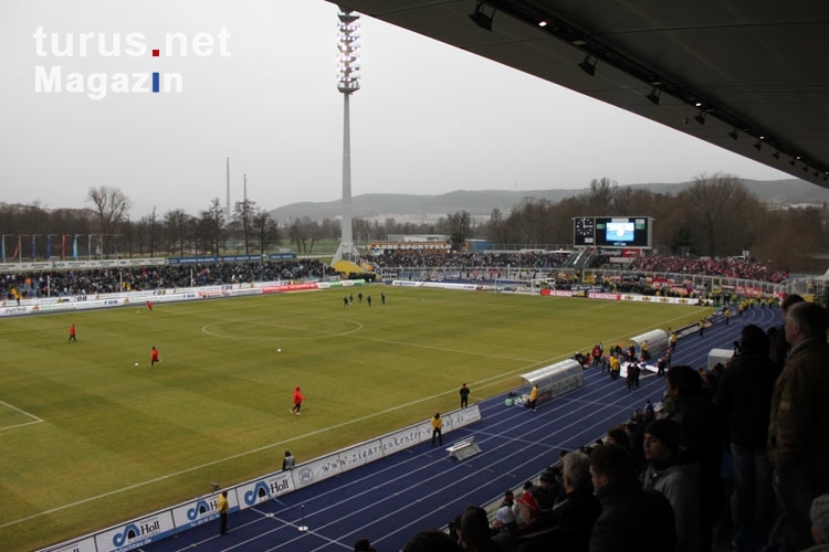 Das Ernst-Abbe-Sportfeld des FC Carl Zeiss Jena