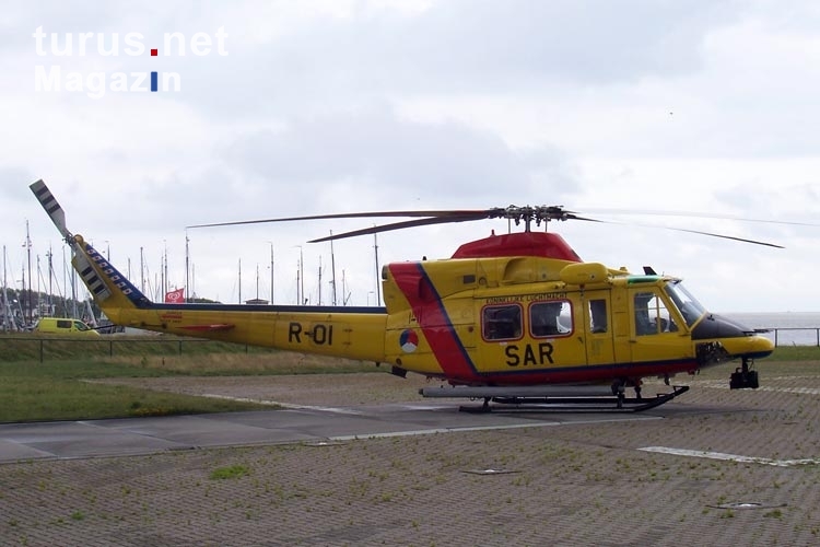 SAR-Helikopter auf der niederländischen Nordseeinsel Vlieland