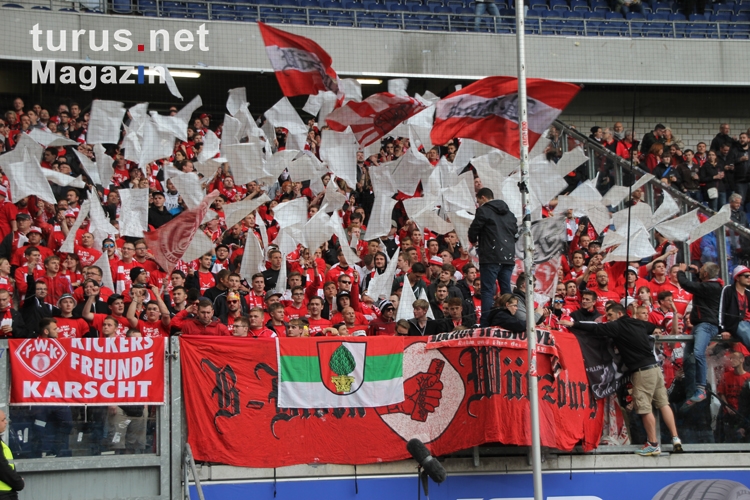 Würzburg Fans Block B Support in Duisburg