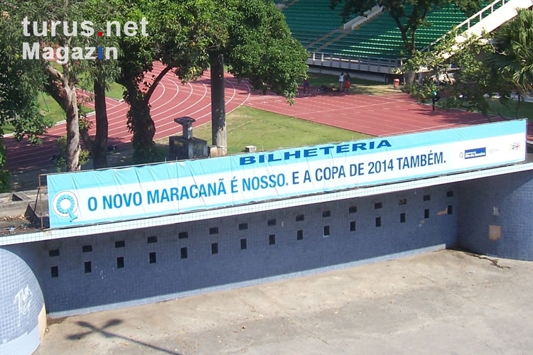 O novo Maracanã é nosso. É a de 2014 também. Bilheteria in Rio de Janeiro.