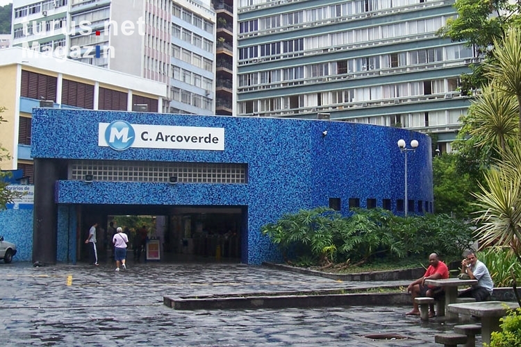 Metrostation C. Arcoverde in Copacabana, die U-Bahn in Rio de Janeiro