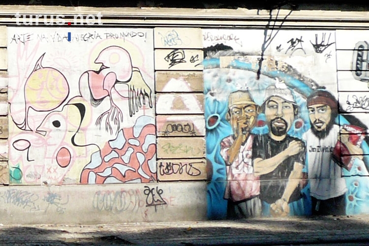 Wandmalereien in Rio de Janeiro, Brasilien